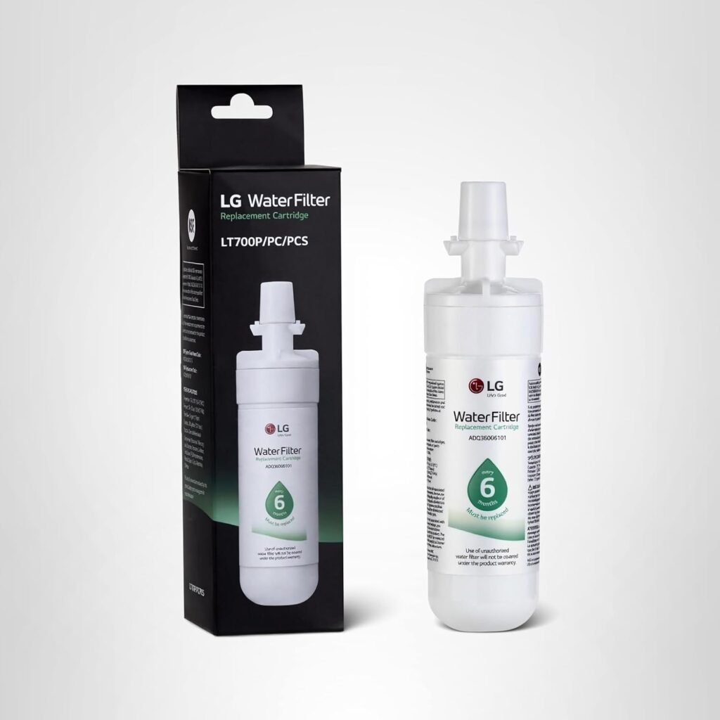 LG LT700P- 6 Month / 200 Gallon Capacity Replacement Refrigerator Water Filter (NSF42 and NSF53) ADQ36006101