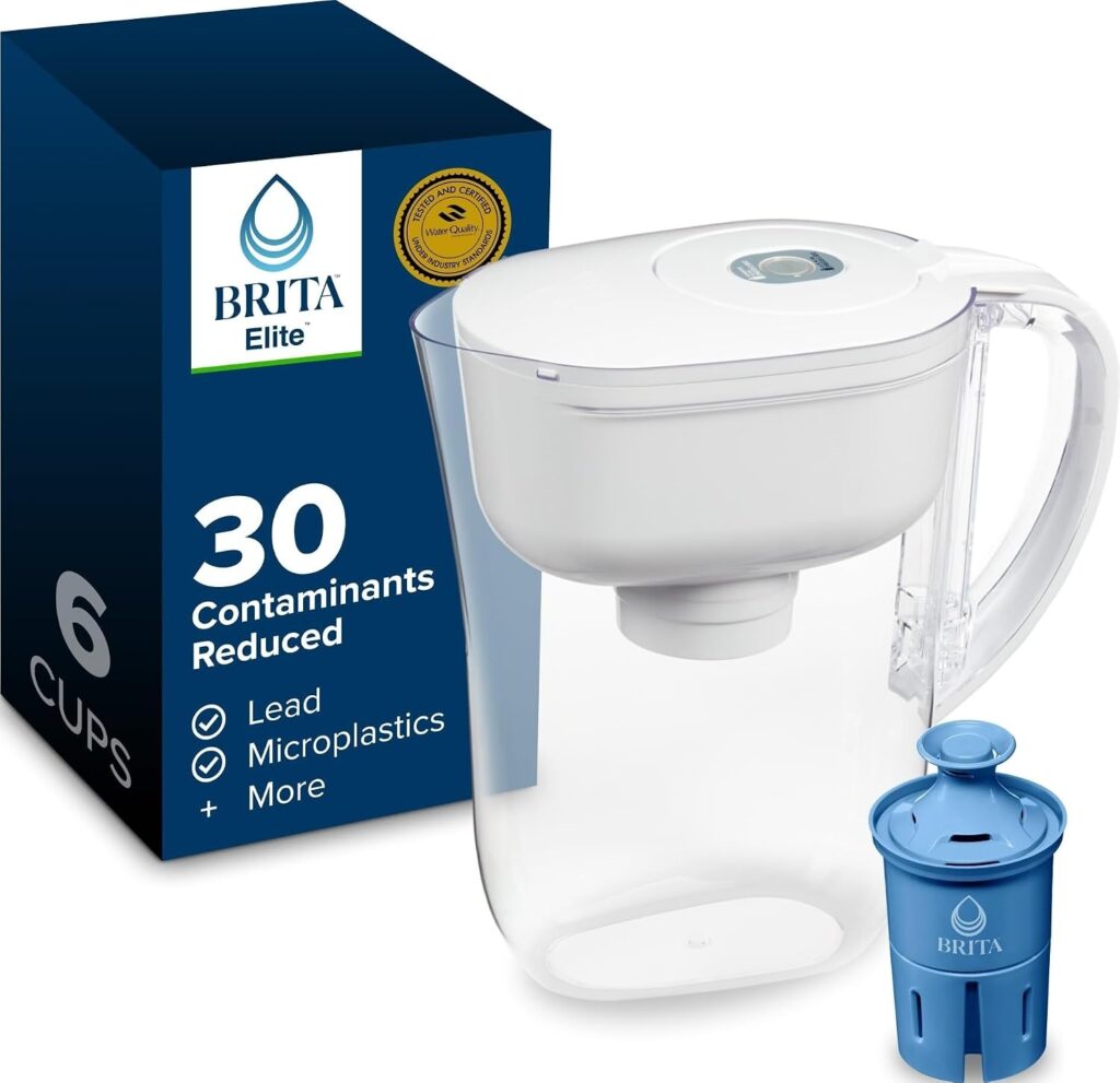 Brita Metro Small 6-Cup Elite Water Filter Pitcher