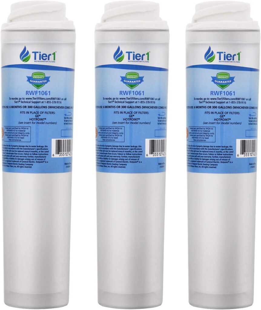 Tier1 GSWF Refrigerator Filter 3-pack