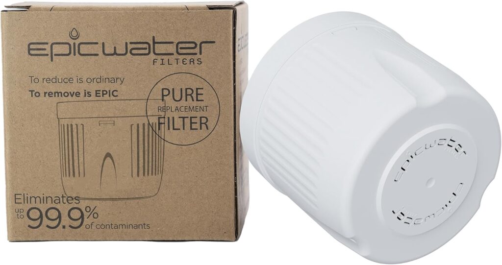 Epic Water Filters Pure REPLACEMENT Compatible with Epic Pure Water Pitcher/Removes Fluoride
