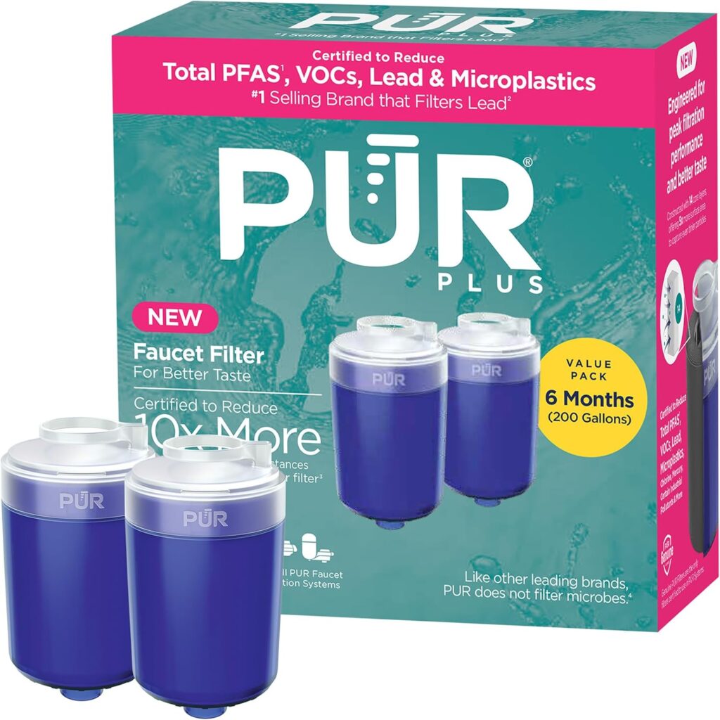 PUR PLUS Faucet Mount Replacement Water Filter 2-Pack