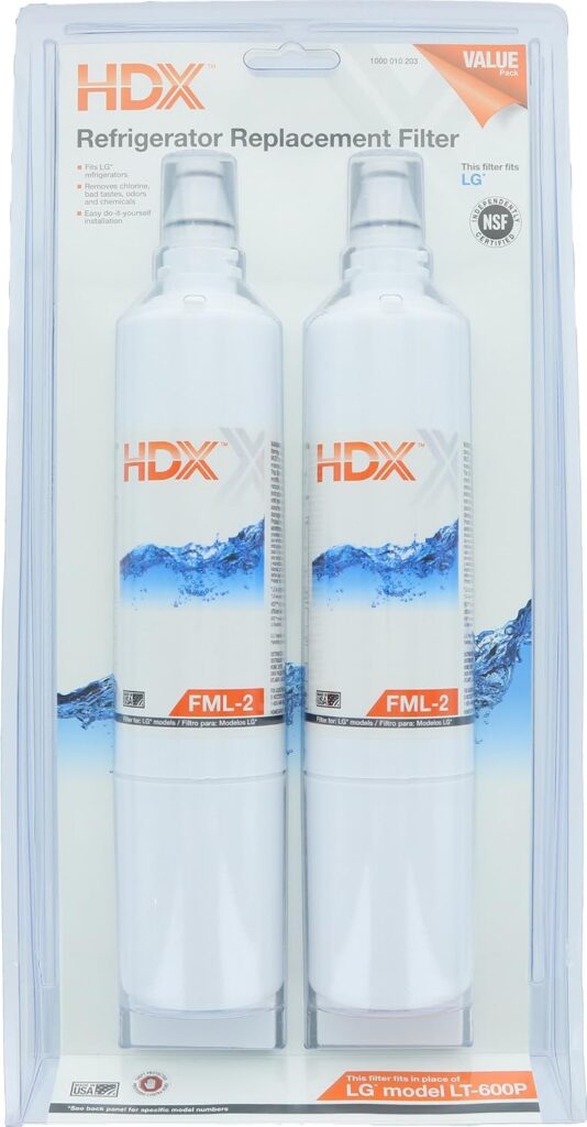 HDX FML-2 LG Refrigerator Water Filter 2-Pack