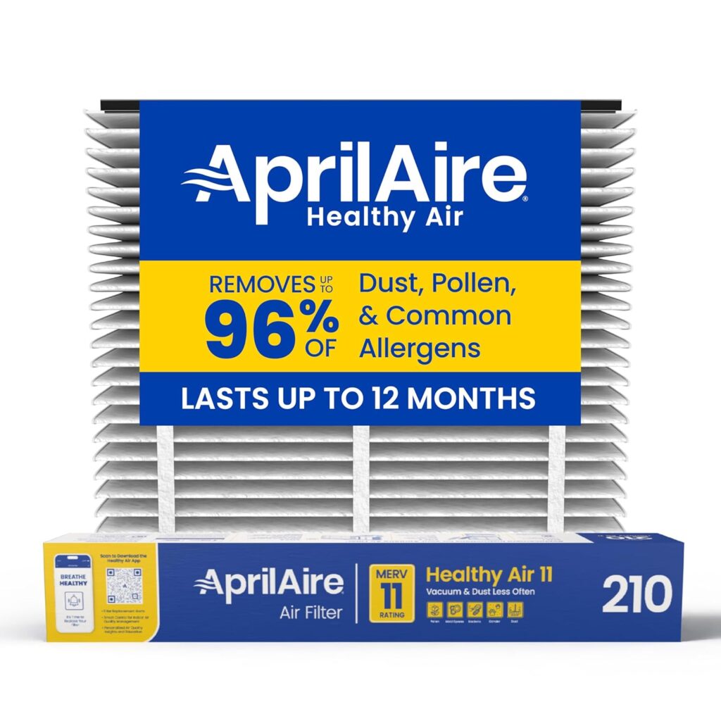 Genuine AprilAire 210 Replacement Filter for AprilAire Whole-House Air Purifiers – MERV 11