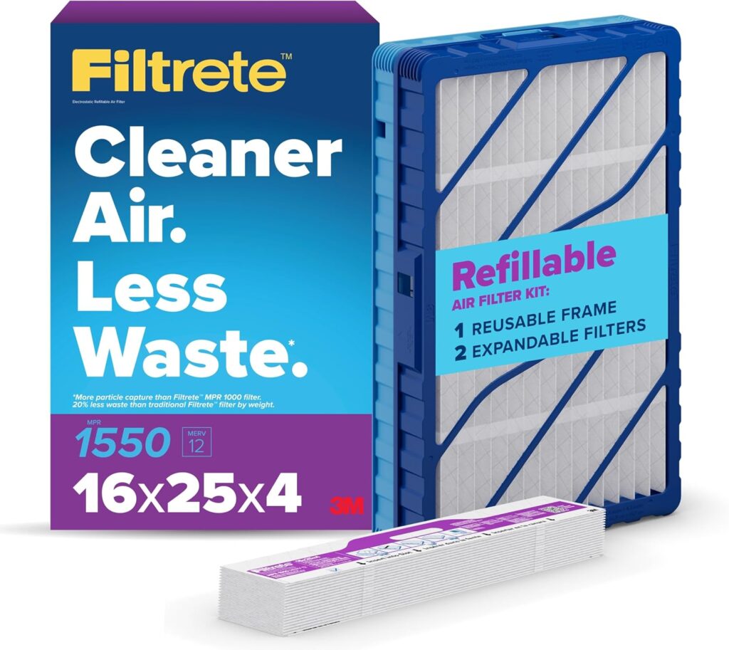 Filtrete 16x25x4 Refillable Air Filter Starter Kit