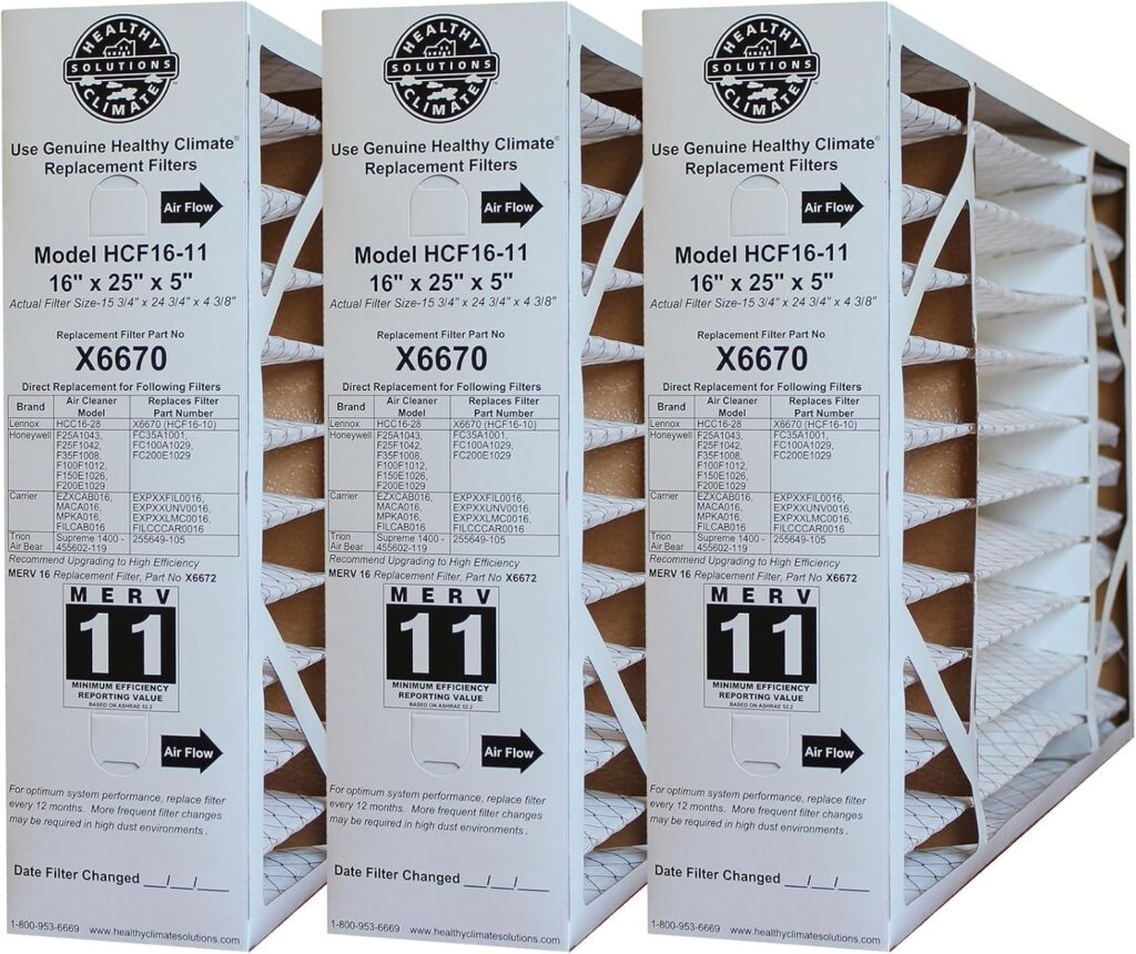 Lennox X6670 MERV 11 Box Replacement Filter also for Honeywell