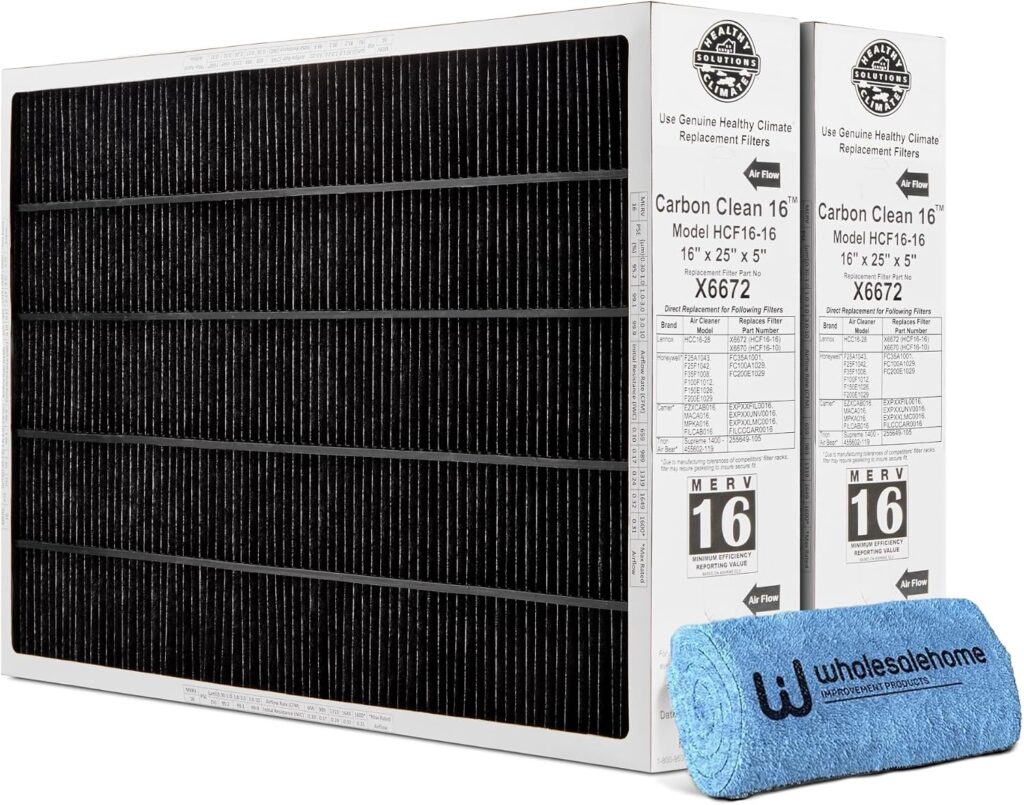 Lennox X6672 Healthy Climate 16x25x5 Furnace Filter
